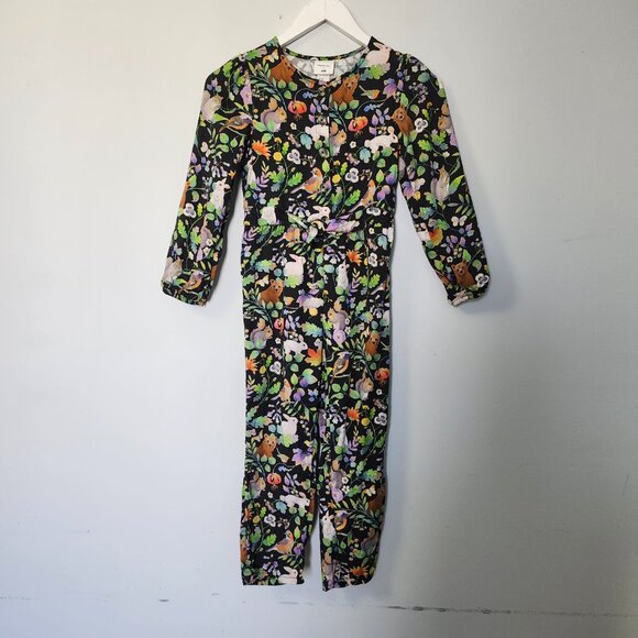 H&M x WHOOLI CHEN | Girl's Forest Animal Jumpsuit - Picture 4 of 11